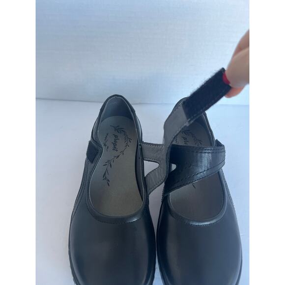 Propet Yara Mary Jane Black Leather Velcro Close Comfort Platform Wedge Shoe 8.5 - Picture 4 of 11